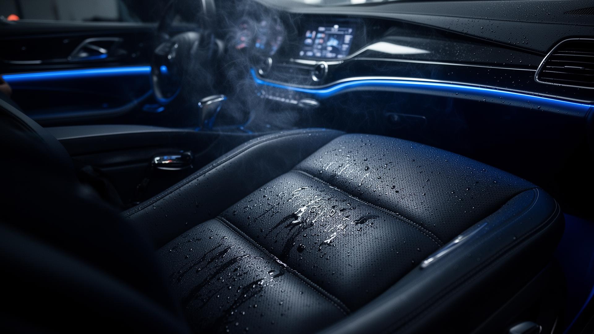 Intérieur de voiture nettoyé à la vapeur par Clean My Ride 66
